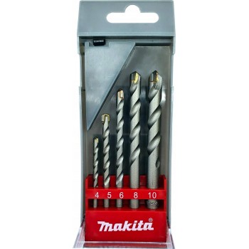 Cilindrinių betono grąžtų rinkinys 5vnt. Makita D-05175