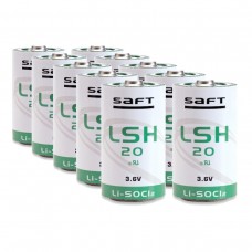 10 x Bateria litowa SAFTLSH20 D 3,6V Li-SOCl2 wysokoprądowa - ER34615H/TC, ER34615M, SL-780/S