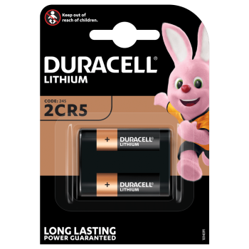 Bateria litowa Duracell 2CR5/245 6V - EL2CR5 , KL2CR5 , EL2CR5BP , RL2CR5 , DL245 , DL345 , 2CR5M , 5032LC , 245
