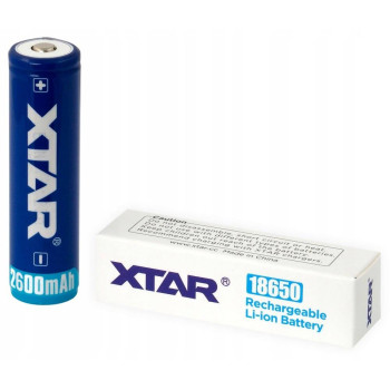 Akumulator Xtar 18650 3,7V 2600mAh Li-Ion z zabezpieczeniem